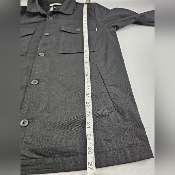 Vuori Men's Ripstop Rise Shine V527 Shirt Jacket Shacket Black Medium - Picture 7 of 8